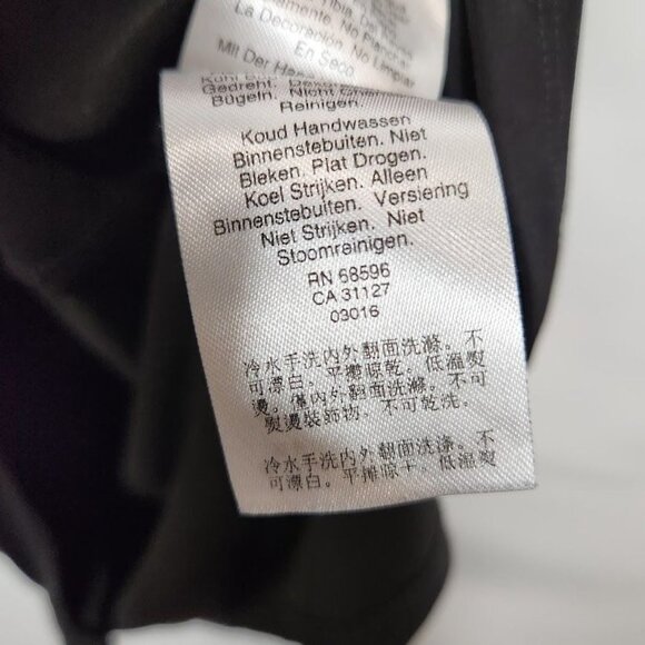 DKNY Women's Beaded Neckline Tee in Black - Size Medium - Picture 6 of 6